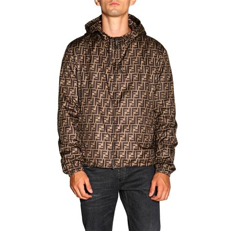 mens fendi jacket|thigh length rain jacket men.